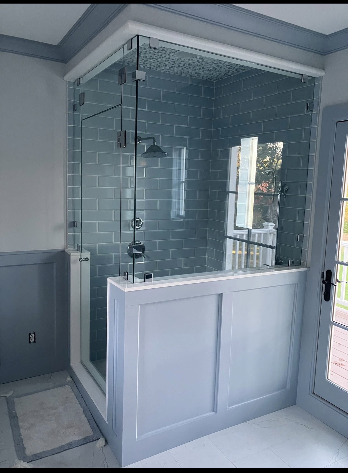 Corner Steam Shower